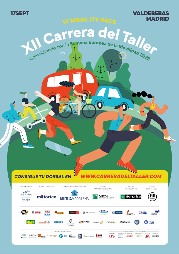 DSI.MOBILITY patrocina, un año más, la III Mobility Race y XII Carrera del Taller coincidiendo con la Semana Europa de la Movilidad 2023